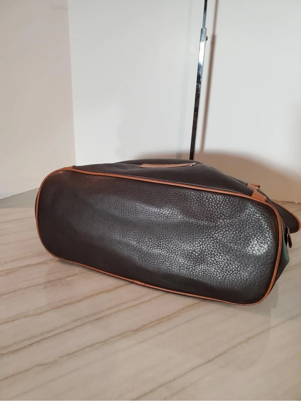 DOONEY & BOURKE Florentine Kristen Black Leather Shoulder Tote‎ Bag VTG